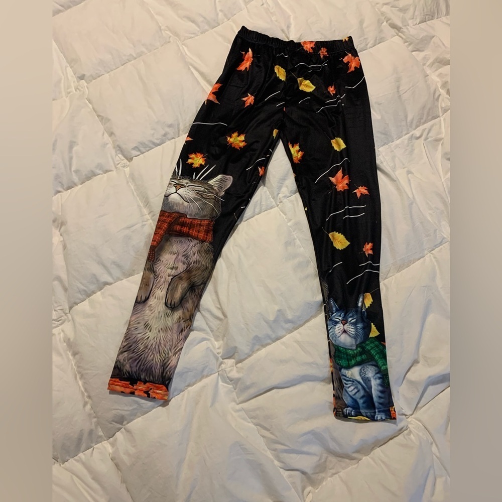 For the cat lover medium leggings